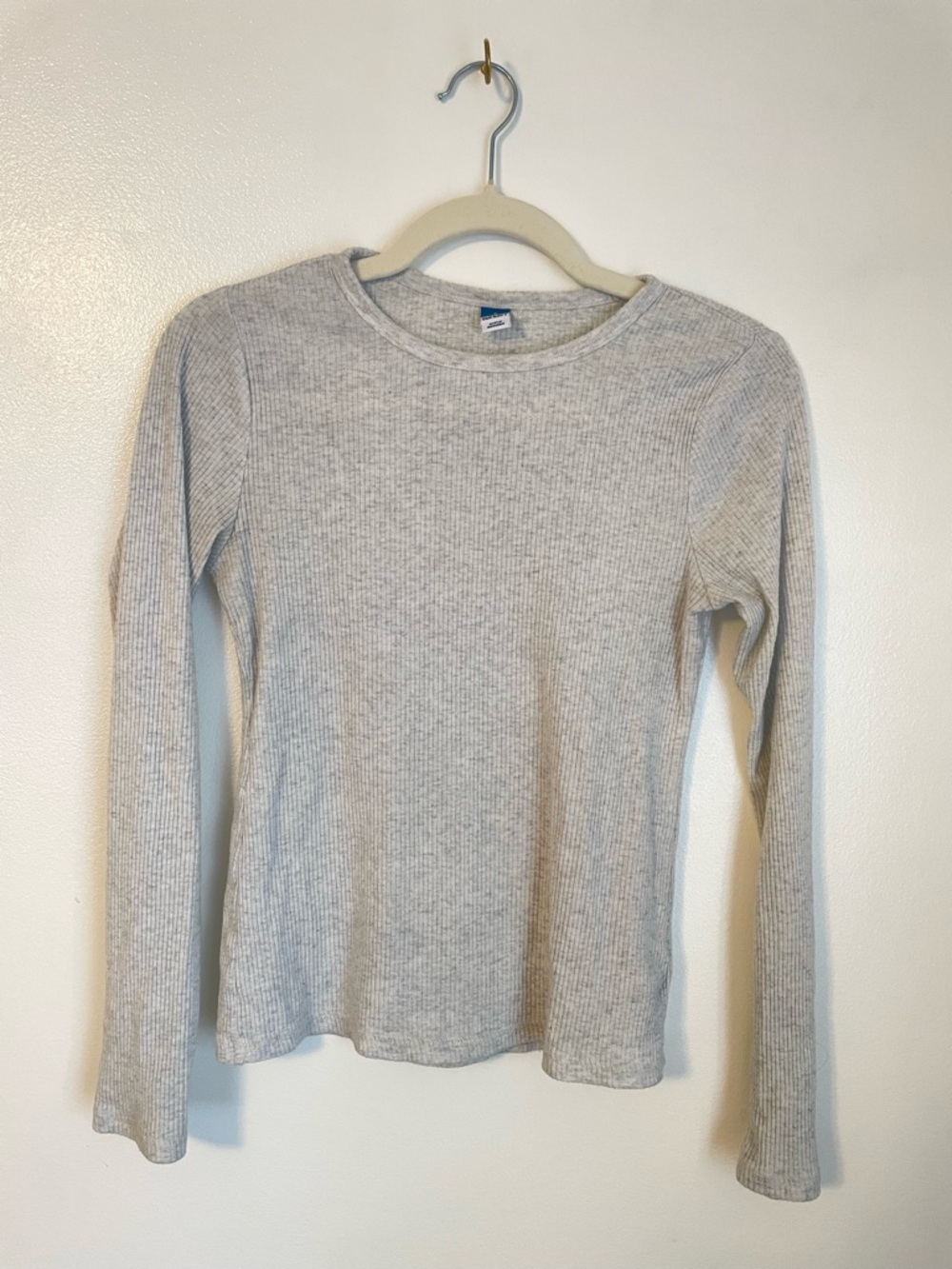 Old Navy light gray fitted long sleeve size small
